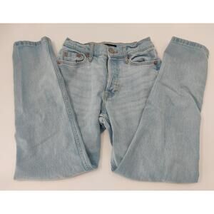 Aeropostle Women's Size 00 Light Wash‎ Denim Skinny Button Fly Mom Jean Denim